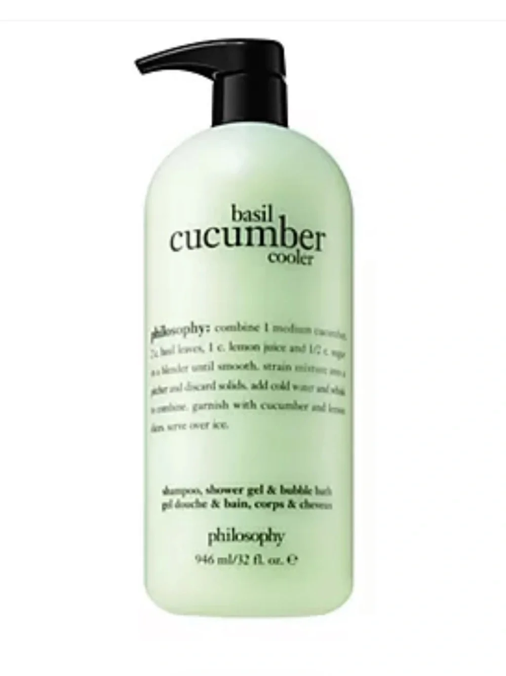 Philosophy Basil Cucumber Cooler Hydrating Shower Gel